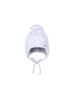 Dětská zimní čepice Minky Teddy bílá od českého výrobce dětského oblečení ESITO.