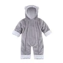 Zimní kojenecký overal Minky Teddy White od českého výrobce oblečení Esito