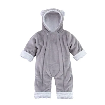 Zimní kojenecký overal Minky Teddy White od českého výrobce oblečení Esito