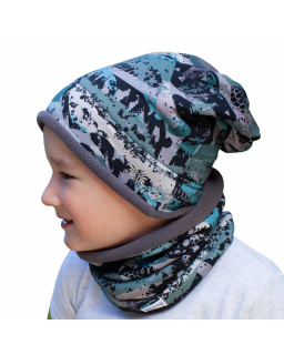 Zimní čepice spadená Masako od českého výrobce dětského oblečení ESITO.