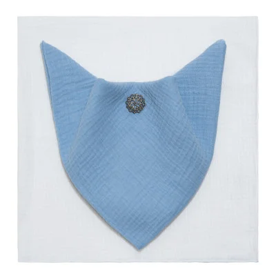 Mušelínové pleny bílá - modrá vyrobené z mimořádně jemné 100% bavlny.  Od českého výrobce ESITO.