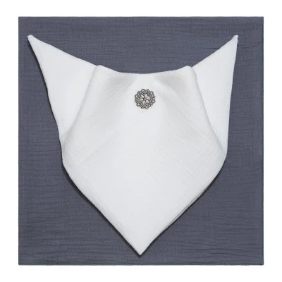 Mušelínové pleny bílá - šedá vyrobené z mimořádně jemné 100% bavlny. Od českého výrobce ESITO.