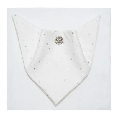 Mušelínové pleny Hvězdička bílá - bílá vyrobené z mimořádně jemné 100% bavlny. Od českého výrobce ESITO.