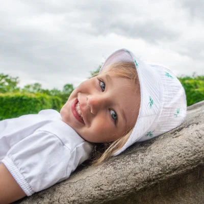 Dětský klobouk Mušelín trojlístek od české dětské oblečení od ESITO.