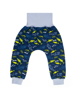 Dětské tepláky Shark vel. 74 až 86 od českého výrobce dětského oblečení ESITO.