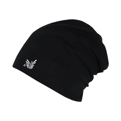 Jarní čepice spadená Black. Originální česká handmade čepice od ESITO