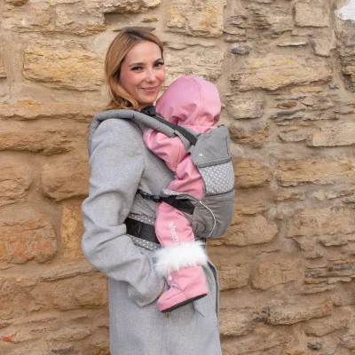 Rostoucí zimní softshellová kombinéza s beránkem vel. 56 - 98