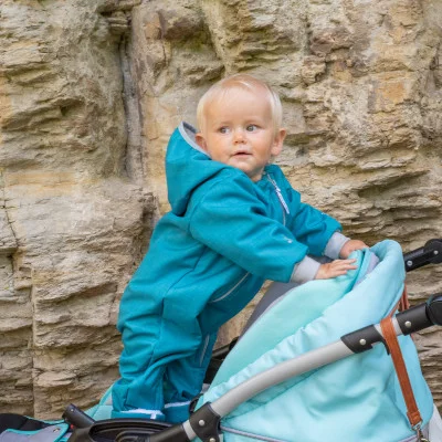 Rostoucí zimní softshellová kombinéza Lamb vel. 56 - 98