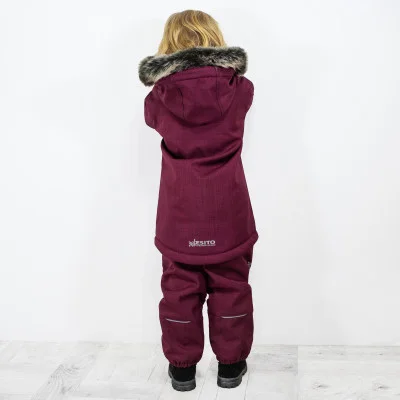 Dívčí zimní softshellový kabát s beránkem Fuchsie ve velikostech 86 až 146. Kvalitní české dětské oblečení od ESITO.