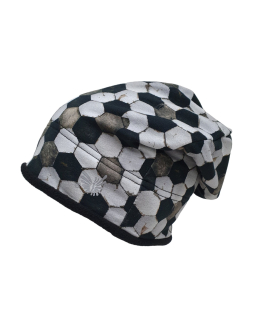 Dětská zimní čepice spadená Mozaika black. Skvělá čepice od českého výrobce ESITO.