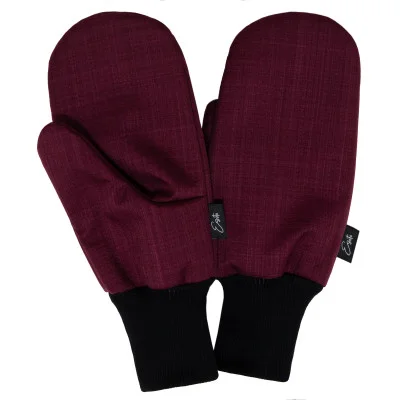 Dámské palčáky s beránkem Lady Fuchsie. Dámské softshellové palcové rukavice s extra funkčností 18/12. České handmade od ESITO.