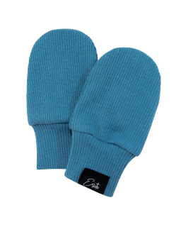 Kojenecké rukavice žebrované Color Blue