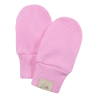 Kojenecké rukavice žebrované Color Pink