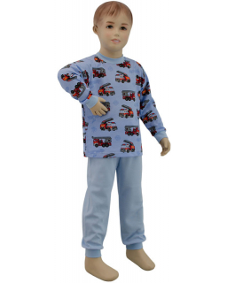 Chlapecké pyžamo Hasiči Blue ve velikostech 80, 86, 92, 98, 104, 110, 116, 122 a 128. Poctivé bavlněné pyžamo od ESITO.