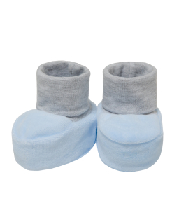 Kojenecké bačkůrky pro miminko Adam blue. Dětské bačkůrky je poctivé handmadě dětské oblečení od ESITO.