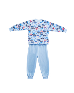 Chlapecké dětské pyžamo Bagr Blue od českého výrobce dětského oblečení ESITO. Velikost 86 až 128.