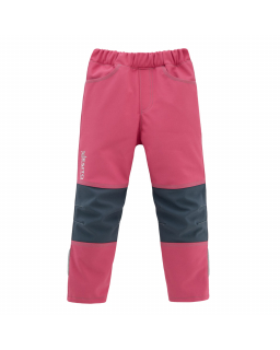 Dětské softshellové kalhoty DUO Pink od českého výrobce Esito.