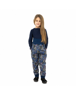 Rostoucí softshellové kalhoty Meadows flowers. Dětské softshellové kalhoty dívčí od českého výrobce dětského oblečení ESITO.