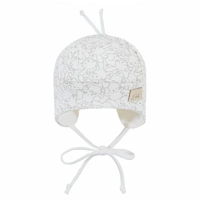 Čepice pro miminko Mimi Zája Light cream od českého výrobce kojeneckého oblečení Esito.