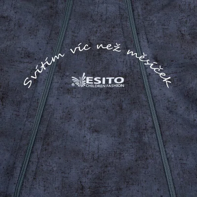 Rostoucí softshellová kombinéza s fleecem Dinoušek. Handmade od českého výrobce dětského oblečení ESITO.