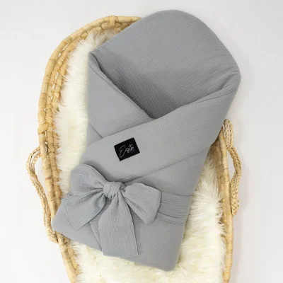 Mušelínová zavinovačka pro miminko Dove grey 85 x 85 cm. Rychlozavinovačka od českého výrobce ESITO.