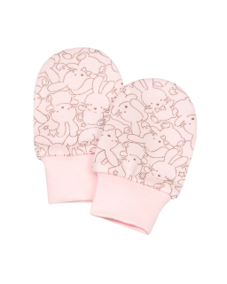Bavlněné rukavičky pro miminko Zája Delicate pink. Rukavičky pro novorozence od českého výrobce oblečení pro miminka ESITO.