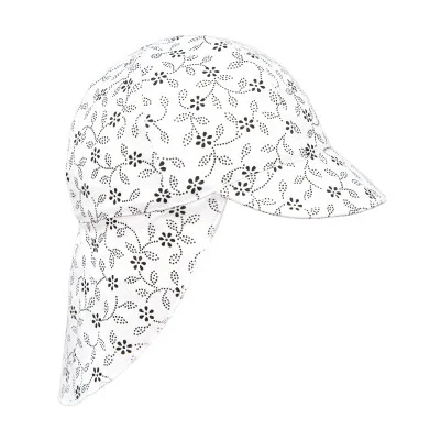 Dětská kšiltovka s krytím krku Lístečky. České handmade oblečení pro děti od ESITO.