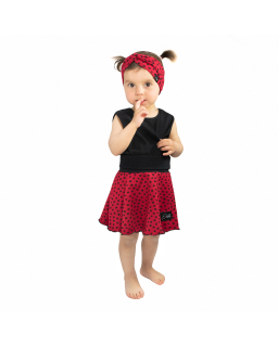 Dívčí kolová sukně Black Spot Ruby red