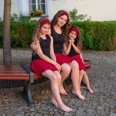 Dívčí kolová sukně Black Spot Ruby red. České dětské oblečení od ESITO.