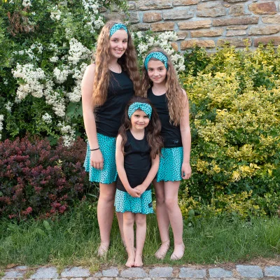 Dívčí kolová sukně Black Spot Turq. Dívčí sukně od ESITO.