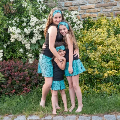 Dívčí kolová sukně Black Spot Turq. Dívčí sukně od ESITO.