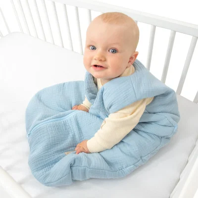 Spací pytel z mušelínu Blue