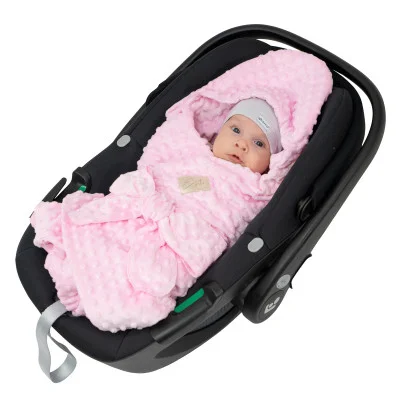 Fusak, zavinovačka do autosedačky Minky Pink 