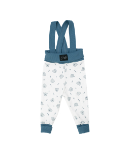 Rostoucí žebrované kalhoty s laclem Bear od českého výrobce dětského oblečení Esito.
