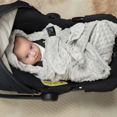 Fusak, zavinovačka do autosedačky Minky Pink 