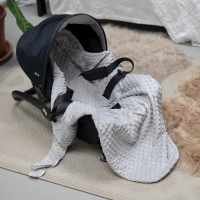 Fusak, zavinovačka do autosedačky Minky Pink 