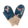 Palcové rukavice softshell Dinoušek Modrák