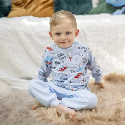 Chlapecké dětské pyžamo Race Blue od českého výrobce dětského oblečení ESITO.