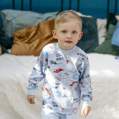 Chlapecké dětské pyžamo Race Blue od českého výrobce dětského oblečení ESITO.