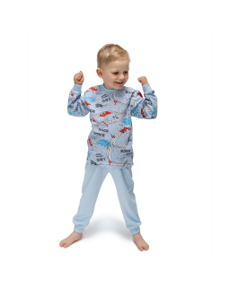 Chlapecké dětské pyžamo Race Blue od českého výrobce dětského oblečení ESITO.