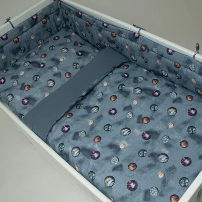 Luxusní dětské povlečení Planets ilustrační foto od českého výrobce Esito.