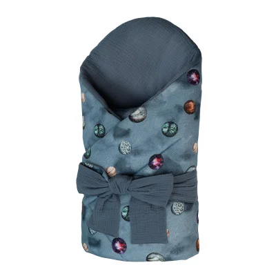 Mušelínová zavinovačka pro miminko Planets 85x85 cm od českého výrobce Esito.