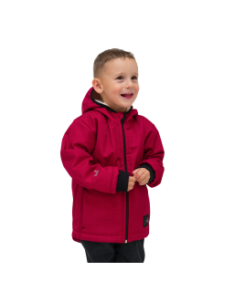 Dětská zimní softshellová bunda s beránkem Red od českého výrobce dětského oblečení Esito.