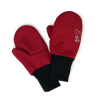 Zimní palcové rukavice softshell s beránkem Red