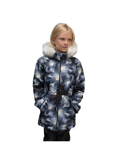Dívčí zimní softshellový kabát s beránkem Bloom od českého výrobce dětského oblečení Esito.