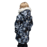 Dívčí zimní softshellový kabát s beránkem Bloom