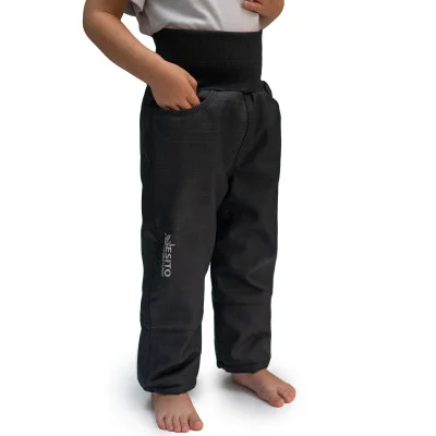 Extra funkční dětské softshellové oteplovačky Black s protisněhovou zábranou. Od českého výrobce dětského oblečení Esito.