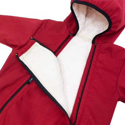 Rostoucí zimní softshellová kombinéza Lamb Red od českého výrobce dětského oblečení Esito.