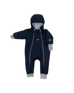 Rostoucí zimní softshellová kombinéza Lamb Navy Blue od českého výrobce dětského oblečení Esito.