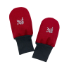 Zimní bezpalcové rukavice softshell s beránkem Red